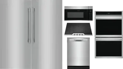 6 Piece Package Includes Refrigerator, Freezer, Cooktop, Wall Oven, Microwave And Dishwasher