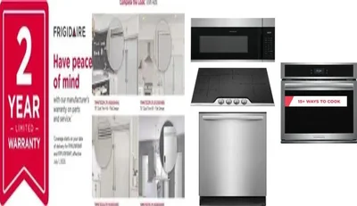 6 Piece Package Includes Refrigerator, Freezer, Cooktop, Wall Oven, Microwave And Dishwasher