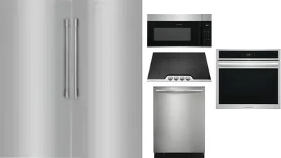6 Piece Package Includes Refrigerator, Freezer, Cooktop, Wall Oven, Microwave And Dishwasher