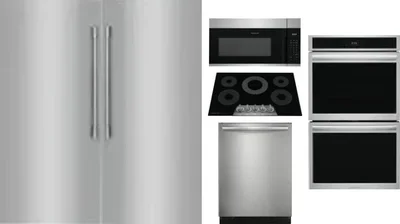 6 Piece Package Includes Refrigerator, Freezer, Cooktop, Wall Oven, Microwave And Dishwasher