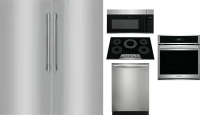 6 Piece Package Includes Refrigerator, Freezer, Cooktop, Wall Oven, Microwave And Dishwasher