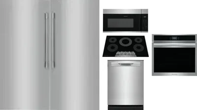 6 Piece Package Includes Refrigerator, Freezer, Cooktop, Wall Oven, Microwave And Dishwasher