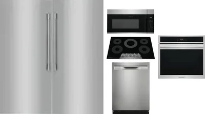 6 Piece Package Includes Refrigerator, Freezer, Cooktop, Wall Oven, Microwave And Dishwasher
