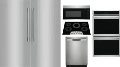 6 Piece Package Includes Refrigerator, Freezer, Cooktop, Wall Oven, Microwave And Dishwasher