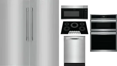 6 Piece Package Includes Refrigerator, Freezer, Cooktop, Wall Oven, Microwave And Dishwasher