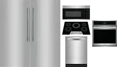 6 Piece Package Includes Refrigerator, Freezer, Cooktop, Wall Oven, Microwave And Dishwasher