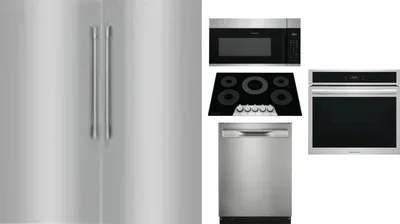 6 Piece Package Includes Refrigerator, Freezer, Cooktop, Wall Oven, Microwave And Dishwasher