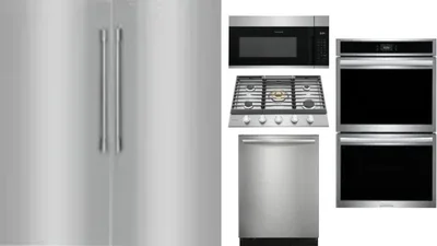 6 Piece Package Includes Refrigerator, Freezer, Cooktop, Wall Oven, Microwave And Dishwasher