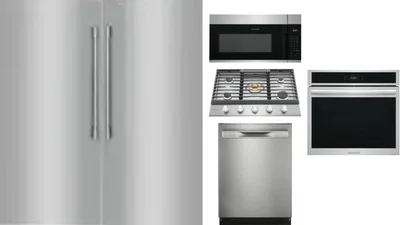 6 Piece Package Includes Refrigerator, Freezer, Cooktop, Wall Oven, Microwave And Dishwasher