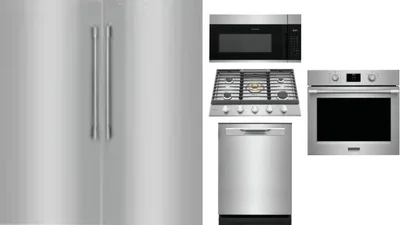 6 Piece Package Includes Refrigerator, Freezer, Cooktop, Wall Oven, Microwave And Dishwasher