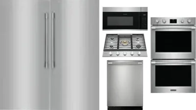 6 Piece Package Includes Refrigerator, Freezer, Cooktop, Wall Oven, Microwave And Dishwasher