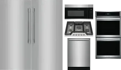 6 Piece Package Includes Refrigerator, Freezer, Cooktop, Wall Oven, Microwave And Dishwasher