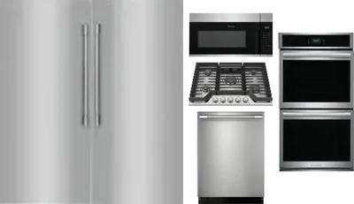 6 Piece Package Includes Refrigerator, Freezer, Cooktop, Wall Oven, Microwave And Dishwasher