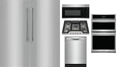 6 Piece Package Includes Refrigerator, Freezer, Cooktop, Wall Oven, Microwave And Dishwasher