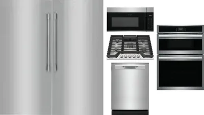 6 Piece Package Includes Refrigerator, Freezer, Cooktop, Wall Oven, Microwave And Dishwasher