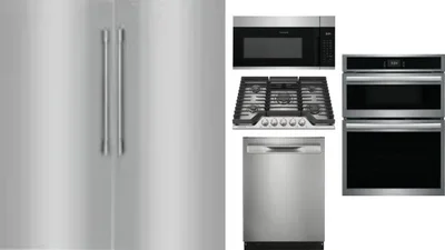6 Piece Package Includes Refrigerator, Freezer, Cooktop, Wall Oven, Microwave And Dishwasher