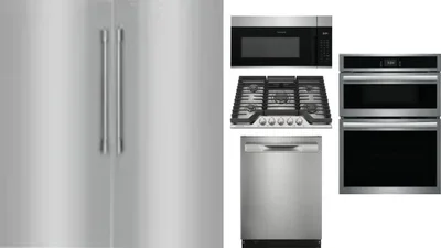 6 Piece Package Includes Refrigerator, Freezer, Cooktop, Wall Oven, Microwave And Dishwasher