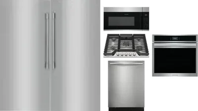 6 Piece Package Includes Refrigerator, Freezer, Cooktop, Wall Oven, Microwave And Dishwasher