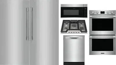 6 Piece Package Includes Refrigerator, Freezer, Cooktop, Wall Oven, Microwave And Dishwasher