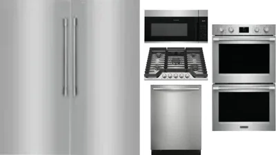 6 Piece Package Includes Refrigerator, Freezer, Cooktop, Wall Oven, Microwave And Dishwasher