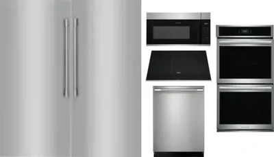 6 Piece Package Includes Refrigerator, Freezer, Cooktop, Wall Oven, Microwave And Dishwasher