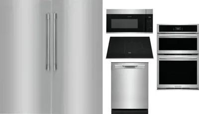 6 Piece Package Includes Refrigerator, Freezer, Cooktop, Wall Oven, Microwave And Dishwasher