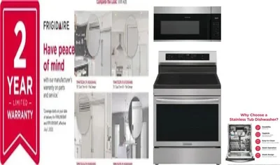 5 Piece Package Includes Refrigerator, Freezer, Range, Microwave And Dishwasher