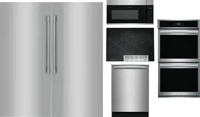 6 Piece Package Includes Refrigerator, Freezer, Cooktop, Wall Oven, Microwave And Dishwasher