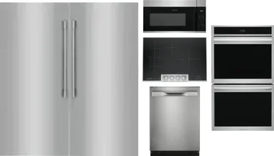 6 Piece Package Includes Refrigerator, Freezer, Cooktop, Wall Oven, Microwave And Dishwasher