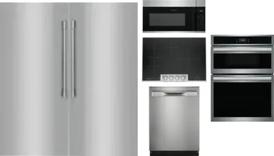 6 Piece Package Includes Refrigerator, Freezer, Cooktop, Wall Oven, Microwave And Dishwasher