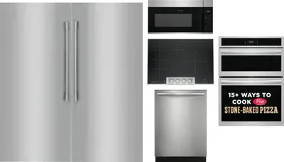 6 Piece Package Includes Refrigerator, Freezer, Cooktop, Wall Oven, Microwave And Dishwasher