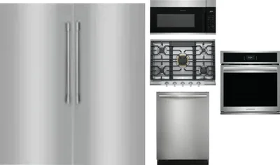 6 Piece Package Includes Refrigerator, Freezer, Cooktop, Wall Oven, Microwave And Dishwasher