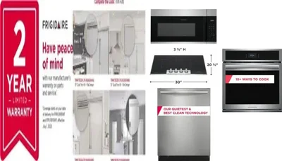 6 Piece Package Includes Refrigerator, Freezer, Cooktop, Wall Oven, Microwave And Dishwasher