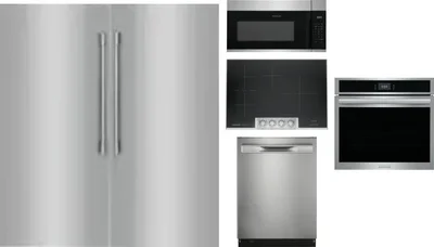 6 Piece Package Includes Refrigerator, Freezer, Cooktop, Wall Oven, Microwave And Dishwasher