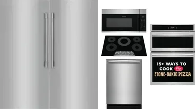 6 Piece Package Includes Refrigerator, Freezer, Cooktop, Wall Oven, Microwave And Dishwasher