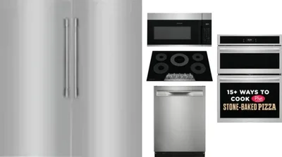 6 Piece Package Includes Refrigerator, Freezer, Cooktop, Wall Oven, Microwave And Dishwasher