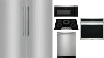 6 Piece Package Includes Refrigerator, Freezer, Cooktop, Wall Oven, Microwave And Dishwasher