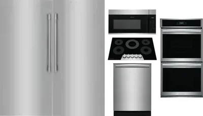6 Piece Package Includes Refrigerator, Freezer, Cooktop, Wall Oven, Microwave And Dishwasher