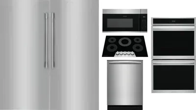 6 Piece Package Includes Refrigerator, Freezer, Cooktop, Wall Oven, Microwave And Dishwasher