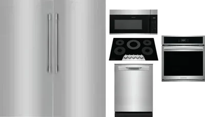 6 Piece Package Includes Refrigerator, Freezer, Cooktop, Wall Oven, Microwave And Dishwasher