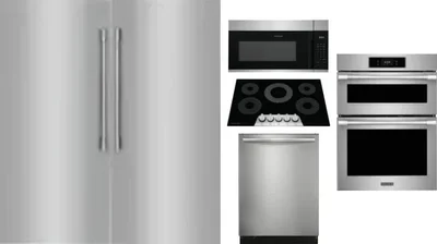 6 Piece Package Includes Refrigerator, Freezer, Cooktop, Wall Oven, Microwave And Dishwasher