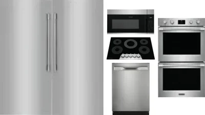 6 Piece Package Includes Refrigerator, Freezer, Cooktop, Wall Oven, Microwave And Dishwasher