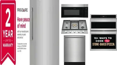 6 Piece Package Includes Refrigerator, Freezer, Cooktop, Wall Oven, Microwave And Dishwasher