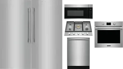 6 Piece Package Includes Refrigerator, Freezer, Cooktop, Wall Oven, Microwave And Dishwasher