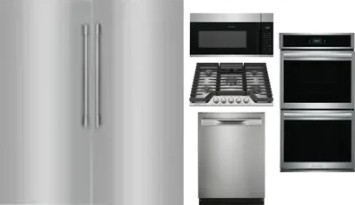 6 Piece Package Includes Refrigerator, Freezer, Cooktop, Wall Oven, Microwave And Dishwasher