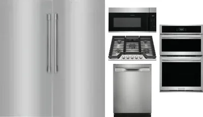 6 Piece Package Includes Refrigerator, Freezer, Cooktop, Wall Oven, Microwave And Dishwasher