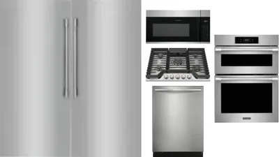 6 Piece Package Includes Refrigerator, Freezer, Cooktop, Wall Oven, Microwave And Dishwasher