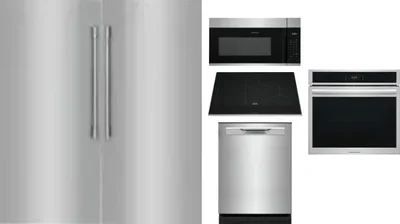 6 Piece Package Includes Refrigerator, Freezer, Cooktop, Wall Oven, Microwave And Dishwasher