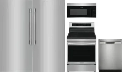 5 Piece Package Includes Refrigerator, Freezer, Range, Microwave And Dishwasher