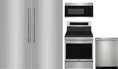 5 Piece Package Includes Refrigerator, Freezer, Range, Microwave And Dishwasher